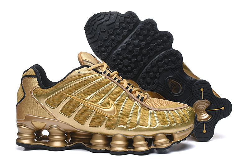 Men's Running Weapon Shox TL3 Shoes Gold 011